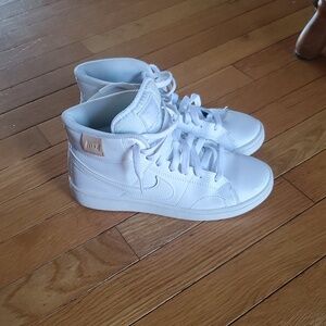 Nike Kids White High-Top Sneakers